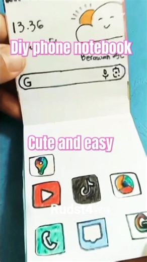 DIY phone notebook #diy #origamipaper #origaminotebook #howtomake #papercraft #origami #feedshorts