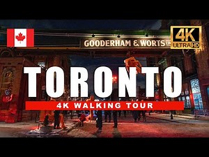 🇨🇦 Walking Toronto's Downtown Financial District | 4K Walking Tour [4K Ultra HDR/60fps]