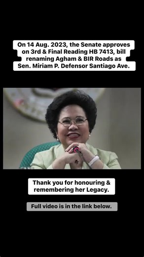 Remembering the Legacy of Sen. Miriam Santiago
