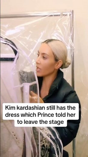 Kim Kardashian still has the dress which Prince told her to leave the stage 😭💔