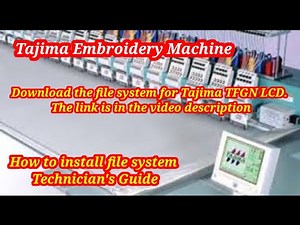 cara instal system mesin bordir TAJIMA TFGN