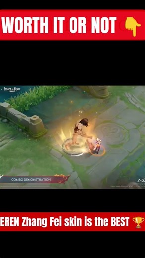 EREN Zhang Fei skin is the BEST Attack on Titan Honor of Kings #HonorofKings #HOK