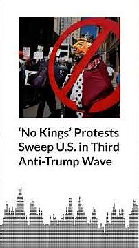 ‘No Kings’ Protests Sweep U.S. in Third Anti-Trump Wave | AURN News