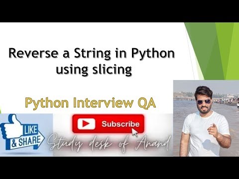 Reverse a String in Python using slicing