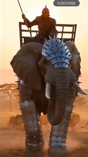 Armored Elephant Rider Repels Four Alpha Lions – Real-World Predator Defense