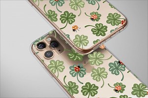 Clear Lucky Ladybugs Clover Dance Phone Case Cover for iPhone 17 Pro Max 16 15 Plus 14 13 Mini SE Samsung S25 S24 S23 Google Pixel 10 9 7787 - Etsy
