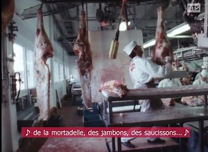 424K views · 2K reactions | Ils abattent, dépècent, tranchent et découpent… Pourtant les bouchers de Lausanne sont de grands sensibles et des amoureux du chant. Avec cœur et tendresse, ils parlent de la viande et entonnent leurs airs favoris. | Les archives de la RTS | Facebook