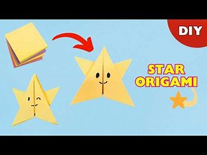 POST IT NOTE ORIGAMI STAR ⭐ How To Make Paper Star | Lucky Star