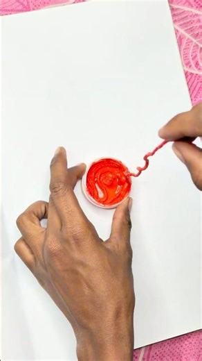 Can I design a khatai with paint and thread🧵🫟! #shorts