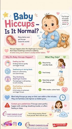 👶💨 Baby Hiccups – Is It Normal?