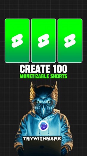 Trywithmark on Instagram: "🚀 Create 100 Monetizable Shorts in Seconds with InVideo AI! 🎥💸 . Ready to create 100 monetizable shorts effortlessly? 😎✨ With InVideo AI, you can generate videos in no time! Just choose your topic, pick background music, set the language and voice, style your subtitles, and click generate. Done! Your video is ready. Customize with a simple text prompt and start uploading to monetize. 💰💥 Want to try it? Comment 'AI' and get the link directly in your DM! 📩 . #ai #