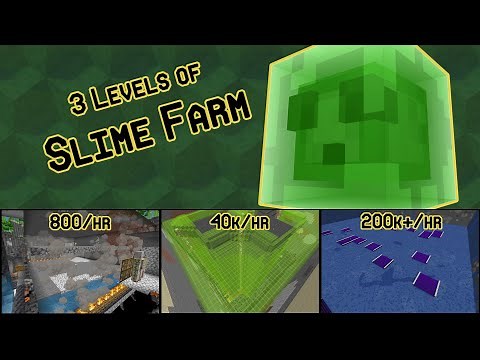 My 3 Levels of Slime Farming for Minecraft