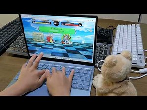 ノートパソコンでタイピングやってみた（光速）