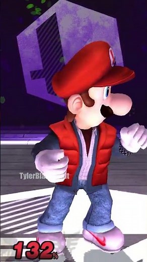 What If Luigi as Marty McFly (Back to the Future) Was Playable in Super Smash Bros. Brawl #shorts