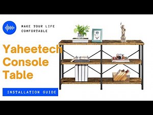 Yaheetech 55 Inches L 3-Tier Console Table Installation Guide #consoletable