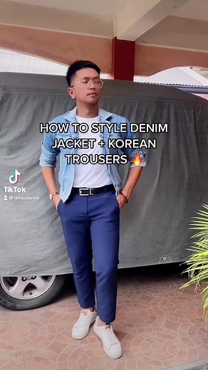 4.6K views · 56 reactions | How To Style Denim Jacket + Korean Trousers  #mensfashion #fashion #ootd #menstyle #reels #facebookreels | Jude Tech Talk | Facebook
