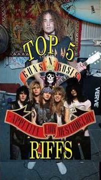 TOP 5 GUNS N' ROSES APPETITE FOR DESTRUCTION RIFFS🎸