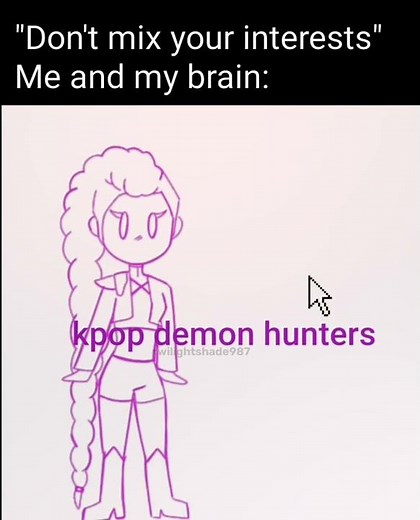 "Don't mix your interests." Me: #art #kpopdemonhunters #mlp #sonic #scp #crossover #funny #animation