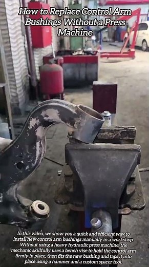 How to Replace Control Arm Bushings Without a Press Machine #shorts #mechanic #automobile