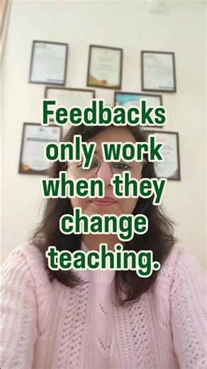 The real purpose of feedback in Early childhood education