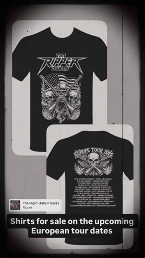 Tim Ripper Owens 2025 tour dates **RIPPER in Europe 2025 NOVEMBER 22.11 Retro Music club - Nitra (Slovakia) 25.11 Kllosseum - Kosice (Slovakia) 27.11 Kino Regis - Bochnia (Poland) 28.11 Rc Mlyn - Vrutky (Slovakia) 29.11 Kino Klub - Svatoborice (Czech rep) 30.11 Bounty Rock Cafe - Olomouc (Czech rep) DECEMBER 04.12 Music Factory Live- Cremona (Italy) 05.12 Il Peocio - Trofarello (Italy) 06.12 Del Vino - Orchamps - Vennes (France) 07.12 Soundcheck one - Waldbronn (Germany) 09.12 Spirit of 66 - Ver