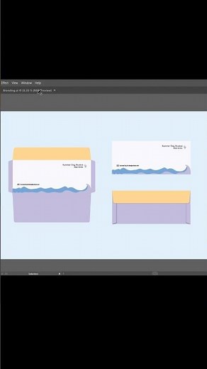 Designing a business envelope in Adobe Illustrator #adobeillustrator