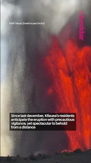 Up-close view of Kilauea volcano's eruption