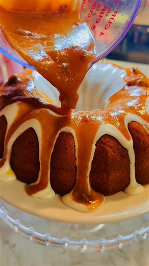 98 reactions · 26 comments | Round 2 Sweet potato pound cake w/cream cheese icing and drizzle w/ pecan caramel glaze. “I do not own rights to this music” | Wanda Ingram | Facebook