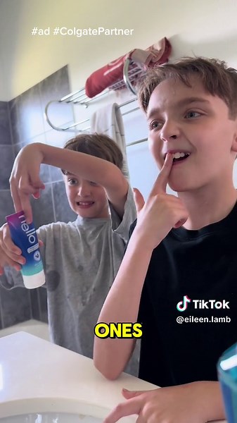 #ad #ColgatePartner Join Charlie and Jude as they brush their teeth and start their day off right! It's so easy to grab everything we need for back to school at Walmart! The boys adore their hello® Dazzle Dragon Toothpaste. It's made with high-quality ingredients like xylitol and stevia, and it's free from SLS, artificial sweeteners, dyes, artificial flavors, parabens, and gluten. The magical taste and easy-to-squeeze tube make teeth brushing a fun experience. We finish off with @Colgate Total® 