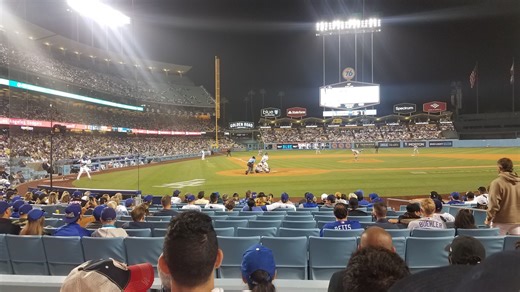 My First Ever Dodger Game At Dodger Stadium