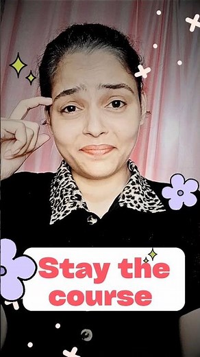 Stay the Course Meaning 🚀 | Powerful English Phrase