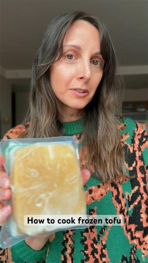 FREEZE YOUR TOFU for a meatier texture and more flavor! Cook without thawing for crispy tofu! Boil!