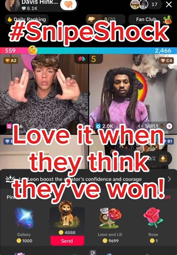 Don’t count your chickens! Raw snipe! #SnipeShock #Snipe #TeamMaple #Battle @Davis Hinkle @210_vinc3 🌟