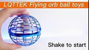 Flying Orb Ball - Boomerang Ball Flying Toys,Hover Ball H& Controlled Drone Fidget Spinner Ball,360 Rotating Soaring Orb Floating Ball Toy with led,Safe Gift for Adults Outdoor Indoor (Red)