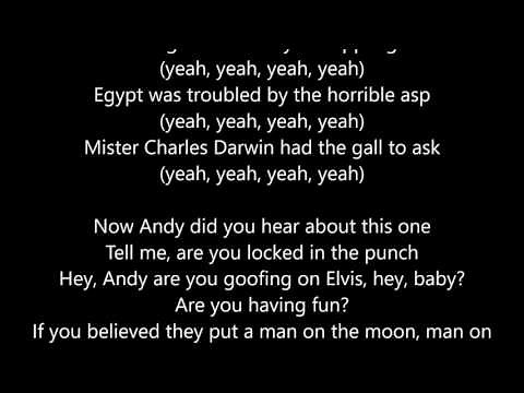R.E.M. - Man On the Moon - Lyrics Scrolling