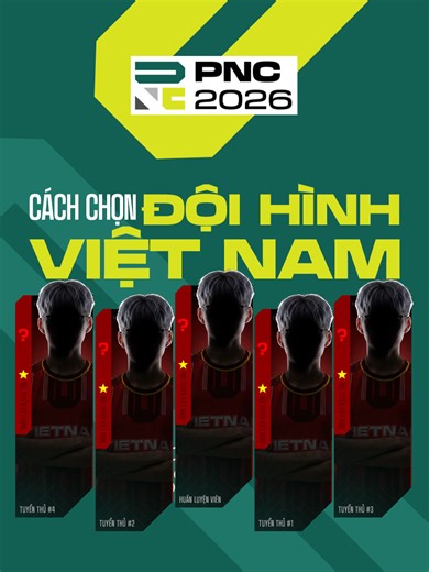 🏆 CÁCH THỨC LỰA CHỌN ĐỘI TUYỂN 🇻🇳 VIỆT NAM THAM DỰ PUBG NATIONS CUP 2026 🔹Sau hành trình chinh phục đầy cảm xúc tại PUBG Nations Cup 2025, nơi đội tuyển Việt Nam tạo nên kỳ tích lịch sử khi giữ vững ngôi đầu xuyên suốt 18 trận đấu, không một lần đánh rơi vị trí số 1, chúng ta sẽ bước vào PUBG Nations Cup 2026 với tư thế của nhà đương kim vô địch, cùng mục tiêu tiếp tục khẳng định sức mạnh của PUBG Việt Nam trên đấu trường quốc tế. 🇻🇳 Cách thức lựa chọn đội tuyển 🇻🇳 Việt Nam (VIE) tham dự