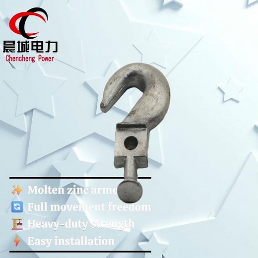 Hot-Dip Galvanized Ball-Clevis Hooks: Superior Protection for Articulating Grid Connections