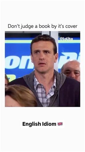 English in General on Instagram: "DON'T JUDGE A BOOK BY ITS COVER👇🇬🇧 Meaning: Don’t decide what something or someone is like just by how it looks on the outside. Examples: • Those shoes look old, but they’re super comfy. Don’t judge a book by its cover. • He looks serious, but he’s really funny. Don’t judge a book by its cover. • This place looks small, but the food is amazing. Don’t judge a book by its cover! 💭 Your turn! Write your own sentence using “Don’t judge a book by its cover” in th