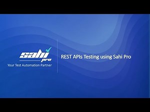 REST API testing using Sahi Pro