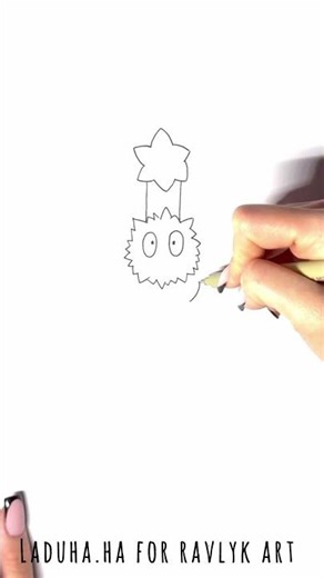 🌌💫 Susuwatari from Spirited Away ✏️ Cute Anime Art ▶️ #shorts #drawing #RavlykArt