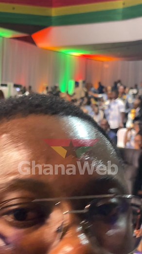 Vice President of Ghana Jane Naana Opoku-Agyeman exchanges greetings with some of the dignitaries present at the Cedi @60 ceremony launch happening live at the AICC #ghanaweb #ghanawebtv | GhanaWeb