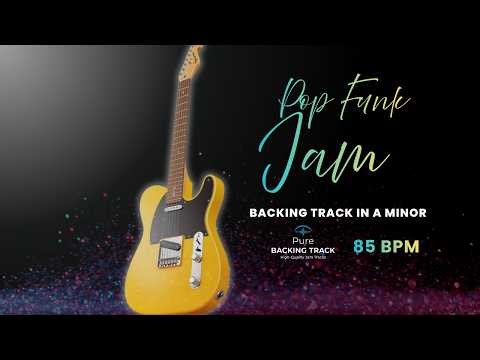 🎸 Pop Funk Jam Guitar Backing Track in A Minor (Am) | 85 BPM