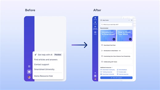 Introducing the in-app Help Center, now generally available! - Smartsheet Community