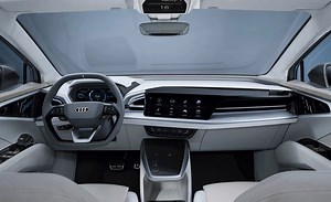 Have you seen the All-new Audi Q4 Sportback e-tron Concept? For those who haven’t, here’s a sneak peek...😉 Pure Sportback SUV with a dash of Coupe extract 😍 We LOVE it! What do you think? | Wolverhampton Audi