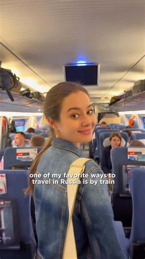 Sasha 🇷🇺🇺🇸 on Instagram: "my favorite way to explore Russia is by train, trains here are so well connected and comfortable! 🚂 #travelrussia #russiatravel #travelgram #moscow #москва #russianblog #saintpetersburg #спб #питер #кудапоехать #russiangirl"
