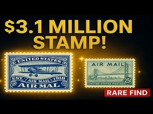 $3.1 Million Rare U.S. Airmail Stamps 💎 | Most Valuable Air Mail Stamps in History