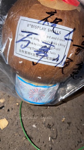 8” inch 200mm shell check description for the effect 🔥 #pyro #shell #fireworks