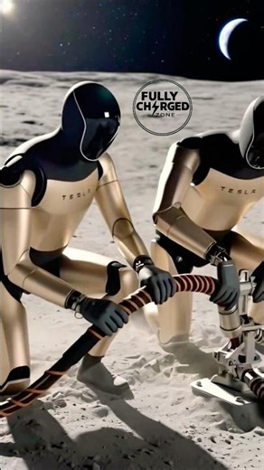 🚀 Tesla Optimus Builds a City on the Moon?