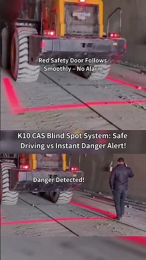K10 CAS: Safe Driving with Red Safety Door vs Instant Blind Spot Voice Alert