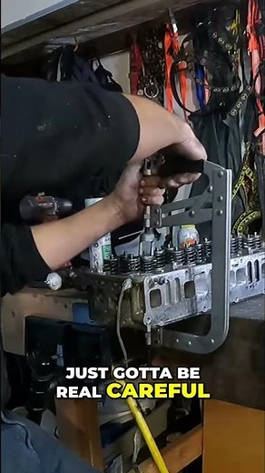 Mechanic Hack: Removing Stubborn Valve Keepers with a Pick! #shorts